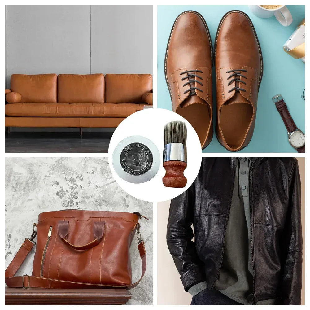 天然バームが革を甦らせ、保護します 65ml